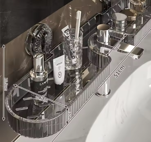 Suction Cup Sink Organiser – A Practical Storage Solution for a Tidy Bathroom