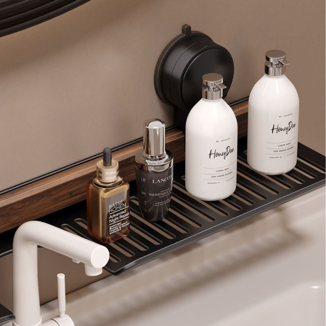 Suction Cup Bathroom Shelf – Extra Storage Without Drilling